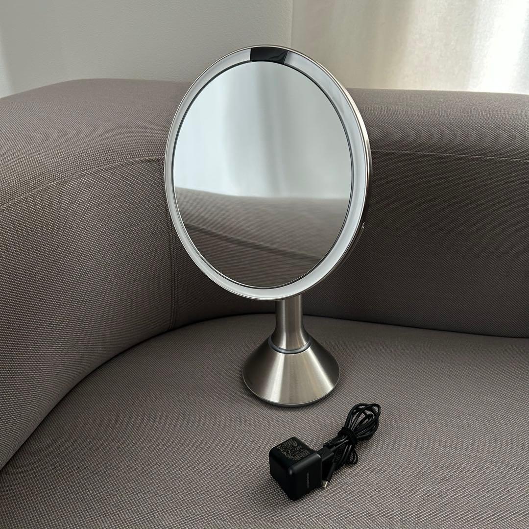 美品 simplehuman ライト付き ミラー 鏡 5倍 シンプルヒューマン 楽天市場】ミラー ライト ライト付き 卓上 LED 充電式シンプル